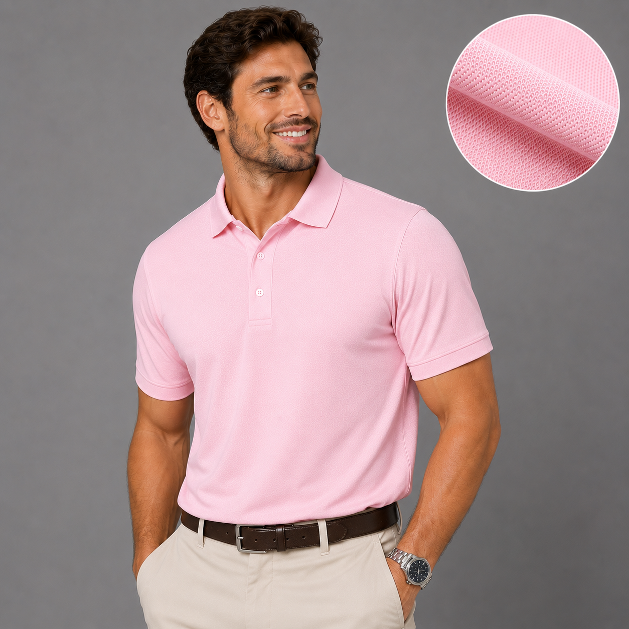 SW® - 190gsm Baby Pink Golf Shirts