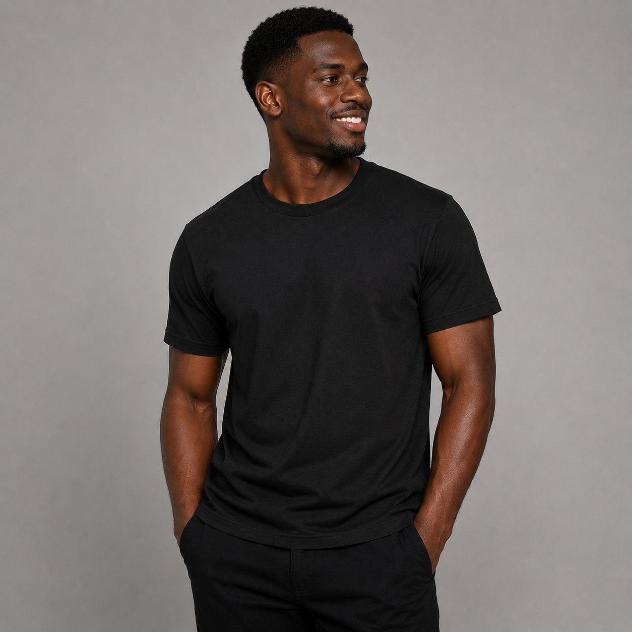 SW® - 200gsm Black T-shirt