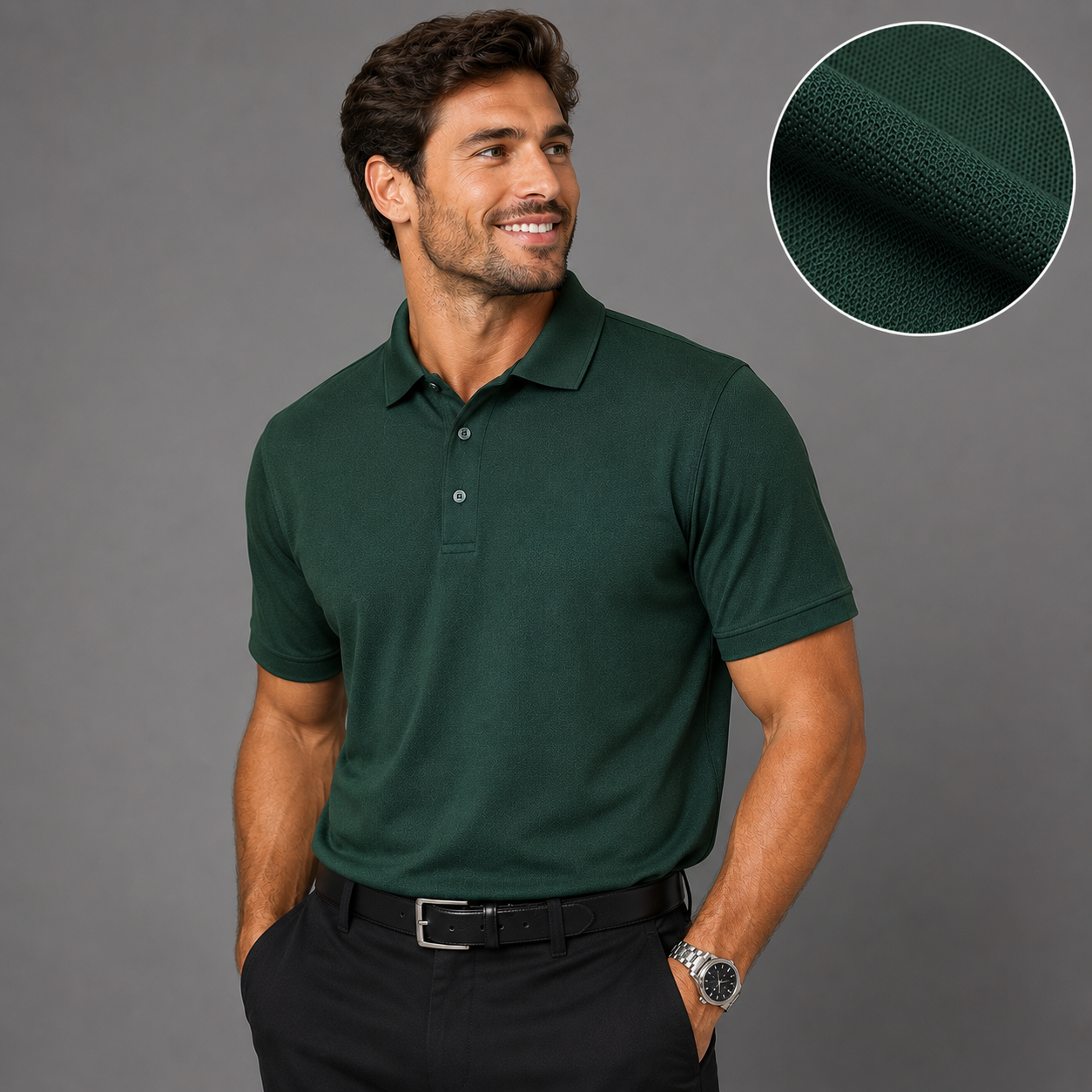 SW® - 190gsm Bottle Green Golf Shirts