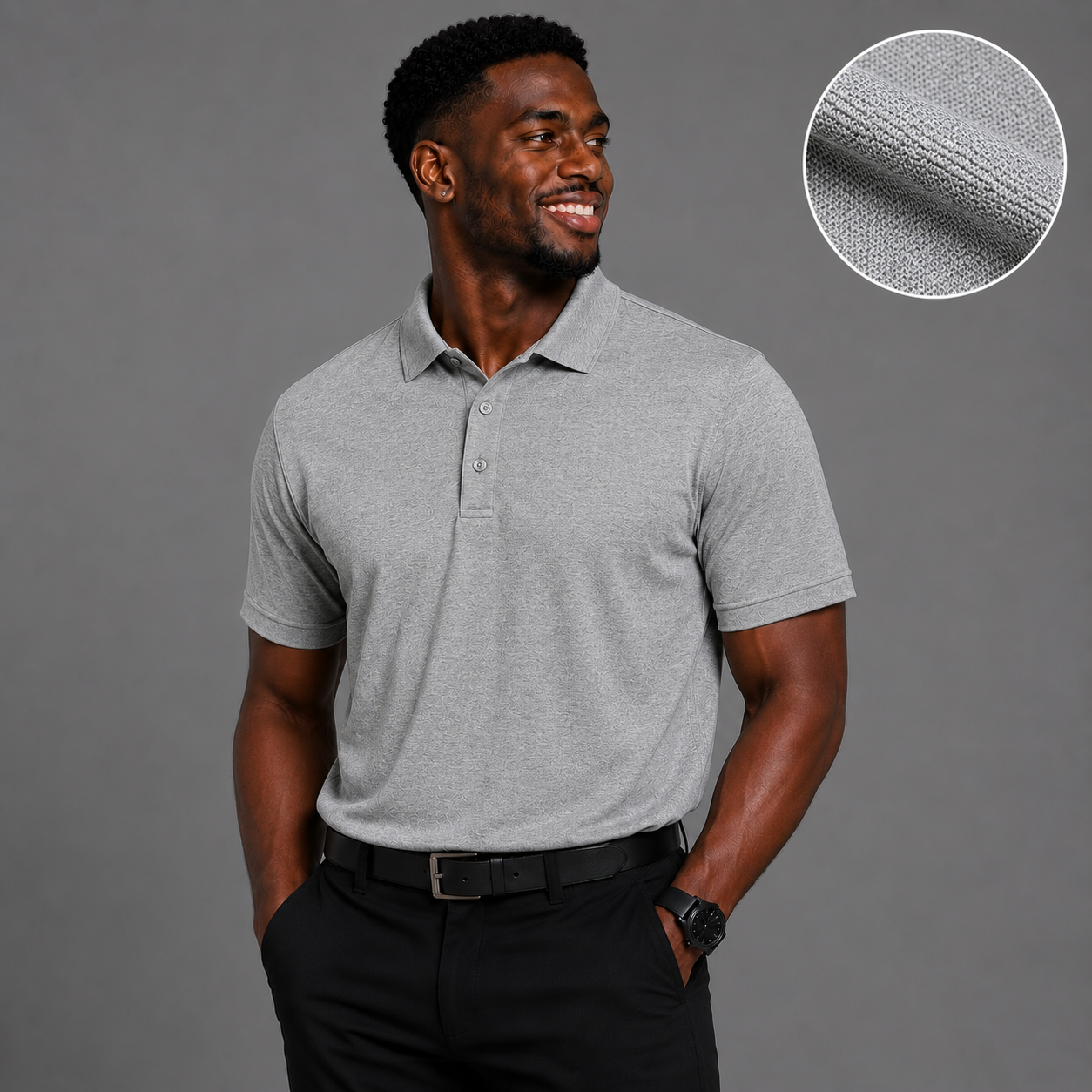 SW® - 190gsm Grey Golf Shirts