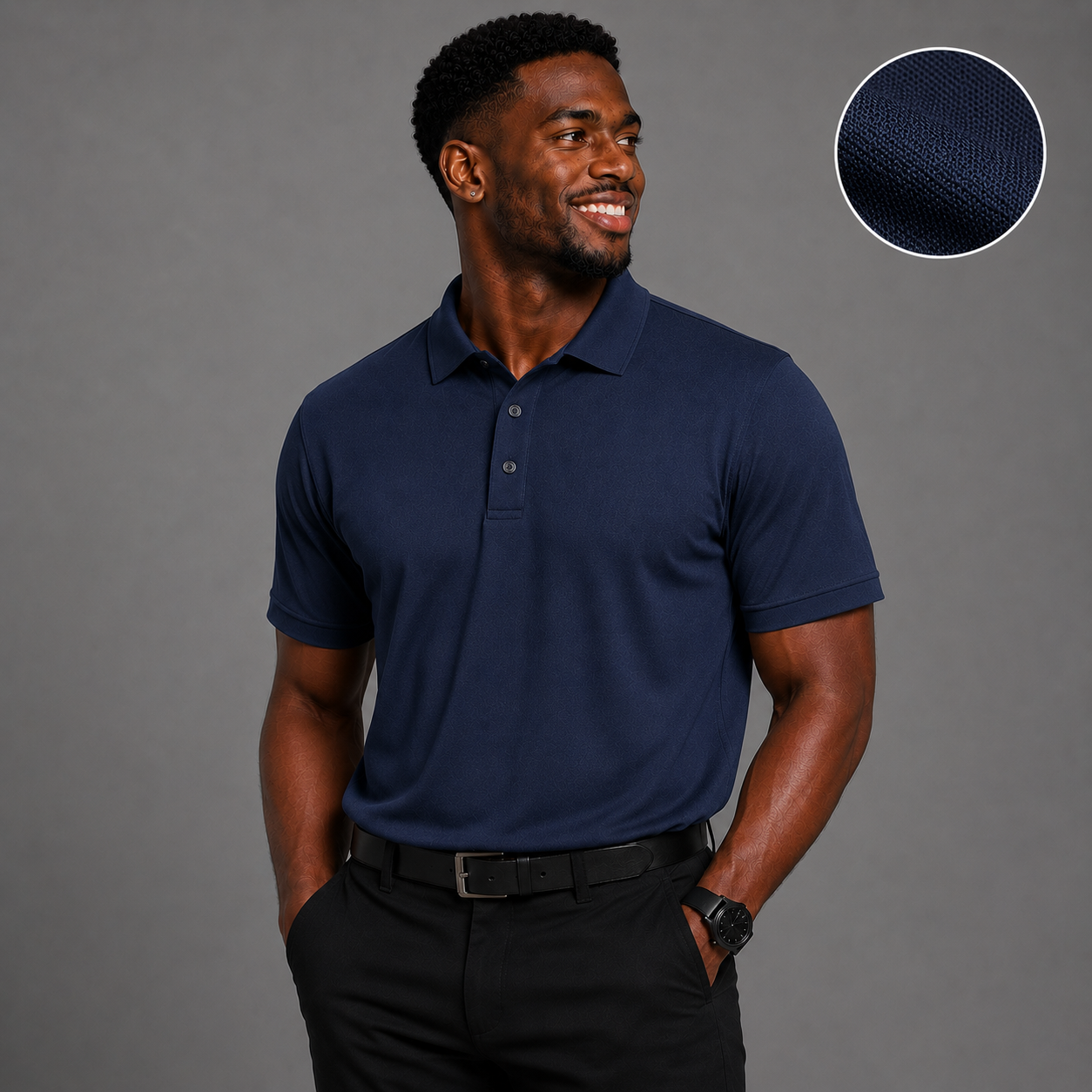 SW® - 190gsm Navy Golf Shirts